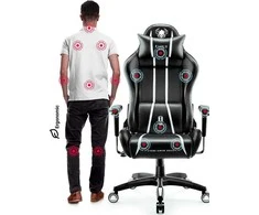 Žaidimų kėdė Diablo X-One 2.0 Gaming Chair Normal, Juodos/ baltos spalvos