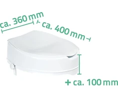 Aukštinamoji unitazo sedynė Ridder Sam A0071001, 40 cm