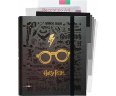 Harry Potter Haris Poteris – A4 formato kartoteka (4 žiedai, elastinė juosta)