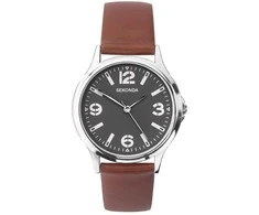 Laikrodis Sekonda , , Quartz Leather Strap Watch, 1682.82, For Men For Men