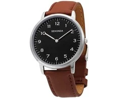 Laikrodis Sekonda , , Quartz Leather Strap Watch, 1348.84, For Men For Men
