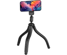 Selfie stick Fixed Elastyczny statyw Creator su magnetycznym laikikliu na telefon 1/4'' MagSafe juoda