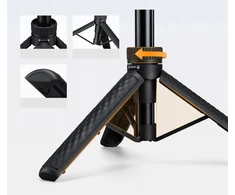 Asmenukių lazda Kf Mini trikojis + asmenukių lazda 65 cm 360° telefono laikiklis ant galvos K&amp;f / Kf09.180s1