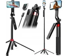 Kijek Selfie Stick Statyw Na Telefonas Išmanusis telefonas 180cm Pilot Bluetooth Ulanzi / Ma09