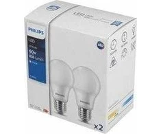 Selgros Philips E27 LED lemputė 8W šiltos spalvos 2 vnt