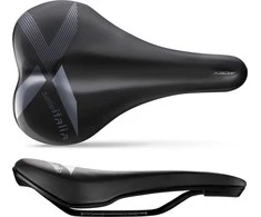 Selle Italia SELLE ITALIA X-Bow S1 balnelis, FeC lydinio bėgis ⌀7 mm, Soft-Tek, 310g, juodas (NAUJAS)