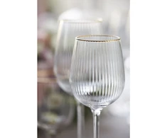 Vyno taurės Lyngby Glas Palermo Gold Raudona