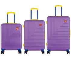 Kelioninis 3 viename lagaminų rinkinys ABS T5940-0 violetinis SEMI LINE