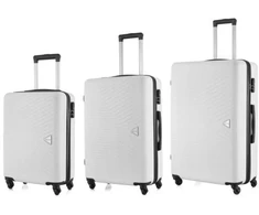 Kelioninis 3 VNT. RINKINYS LAGAMINŲ ABS T5970 BALTA SEMI LINE