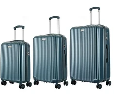 Kelioninis 3 VNT. 1 RINKINYS LAGAMINŲ ABS+PC T5955-0 MĖLYNAS SEMI LINE