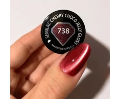 Semilac lakas 738 Cherry Choco Jelly Gloss 7ml (5902751478730)