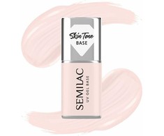 Semilac SEMILAC Skin Tone Baza coverowa do lakierów hybrydowych półtransparentna Rose rusvai gelsvas 7 ml