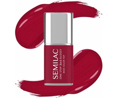 Semilac SEMILAC One Step Glossy 3in1 Lakier hybrydowy do paznokci S575 Dark Raudona 7 ml
