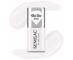 Semilac SEMILAC Skin Tone Baza coverowa do lakierów hybrydowych półtransparentna Milky Rožinė 7 ml