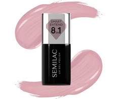SEMILAC Smart Extend hibridinis nagų lakas, nuogas rožių spalvos nr. 802 7 ml
