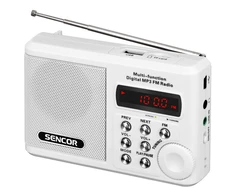 Sencor SRD 215 W Kišeninis imtuvas, Baltos spalvos