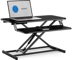 SENSE7 biuro konverteris rašomasis stalas Juodas 81 cmx40 cm