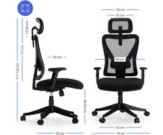 Biuro kėdė Sense7 TONE | juodos spalvos