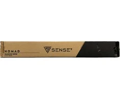 SENSE7 Nomad klasikinis rašomasis stalas Juodas 100 cm x 50 cm 100x50 cm