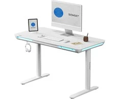 SENSE7 NOMO rašomasis stalas Baltas 120 cmx60 cm