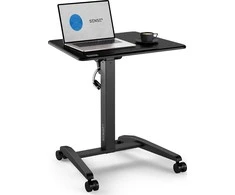SENSE7 stalas mobilus stalas Juoda 70 cmx52 cm juoda