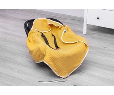Sensillo MUSTARD MUSLINE apvyniojimas automobilinei sėdynei 75x75