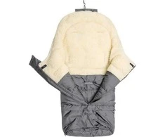Sensillo vokelis vežimėliui, vilnonis, 3in1, 100-80×45, pilkas, 8476