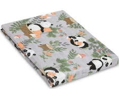 Rankšluostis Muslino vystyklas Sensillo 120x120, Panda ir Lapė, 1vnt