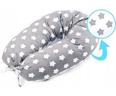 Maitinimo pagalvė Sensillo Maternity Croll Xl Pilkas Stars, 180 cm