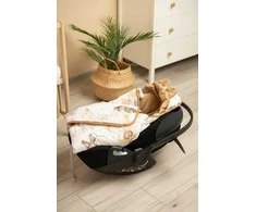 Miegmaišis / autokėdutės užklotas Sensillo Velvet XL, Sleep rusvai gelsvas