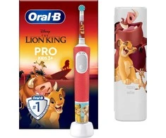 Elektrinis dantų šepetėlis ORAL-B Pro Kids 3+ Lion King + dėklas