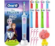 Oral-B | Elektrinis dantų šepetėlis | Vitality PRO Kids Frozen | Įkraunamas | For kids | Šepetėlių skaičius galvutės įeina 1 | Number of teeth brushing modes 2 | Mėlyna