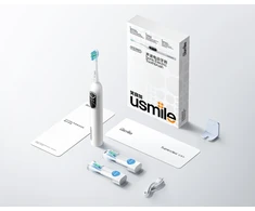 Dantų šepetėlis Šepetėlis Usmile P10 PRO Baltas Šepetėlis soniczna + 2 antgaliai