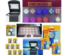 Sera Chip mėlynos šviesos diodai 2 W / 12 V, 2 vnt/PAK