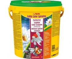 Sera Goldy Color Spirulina Nature 10 l, granulės - maistas auksinėms žuvelėms