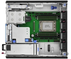 HP HPE ProLiant DL145 Gen11 serveris 8024P 2,4 GHz 8 branduolių 1P 1x32GB-R 2SFF NS204i-u NC BCM5719 2x1000W maitinimo šaltinis EMEA serveris 0 GB Rack (2U) AMD EPYC 2,4 GHz 32 GB DDR5-SDRAM 1000 W