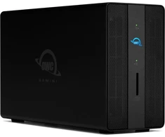 Serveris Macierz dyskowa OWC 12.0TB HDD Gemini – „Thunderbolt“ (USB-C) dokas ir dviejų diskų RAID išorinės saugyklos sprendimas