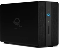Serveris Diskų masyvas OWC Gemini Thunderbolt doko ir dviejų diskų RAID išorinė saugykla su 3,5" SATA HDD (2TB x 2) 4TB (OWCTB3GM000H04)