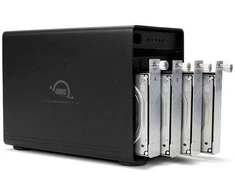 Serveris Diskų masyvas OWC ThunderBay 4 RAID. 4 dėtuvų išorinė saugykla su 2xTB3 prievadais (su Softraid RAID 0/1/4/5/1+0) 32TB (4x8TB) (OWCTB3SRE32.0S)