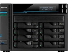 Serveris Asus AsusTor 8 Bay NAS AS6508T Iki 8 HDD/SSD, Intel ATOM C3538 Quad-Core, Procesoriaus dažnis 2,1 GHz, 8 GB, SO-DIMM DDR4, Juodas