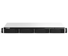 Serveris QNAP TS-464eU NAS Rack (1U) Intel® Celeron® N5095 8 GB DDR4 0 TB QNAP Turbo System Aliuminio, Juodas