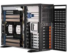 „Supermicro Barebone GPU SuperServer 4U“ dviejų lizdų 4677 SYS-741GE-TNRT –