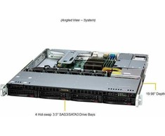 Supermicro SuperServer SYS-511R-M Intel C266 LGA 1700 Rack (1U) Juodas
