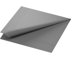 Duni Serwetki 3-lags Granite Pilkas 40cm 1000stk/kar (1000 stk.)