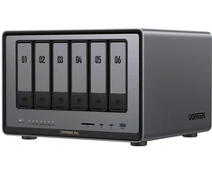 Serveris UGREEN NASync DXP6800 Pro NAS sistema 6 skyrių