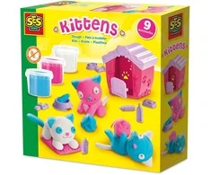 Dėlionė Ses_Creative Modelino rinkinys su įrankiais SES Creative Kittens 00506