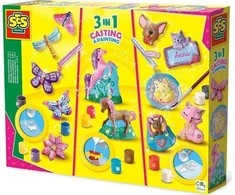 Žaidimų tešlos rinkinys SES Creative Molding and painting - 3 in 1