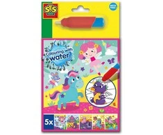 SES Creative - Spalvinimas su Vanduo - Fantazijos spalvinimo knygelė - (S00133)