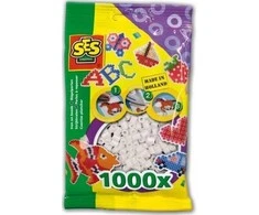 Ses Creative SES Presuoti karoliukai 1000 vnt balta 00700 07003