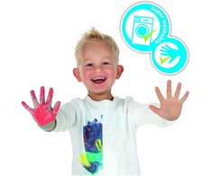 SES Creative - taškiniai žymekliai - 4 spalvos XXL (S14600)